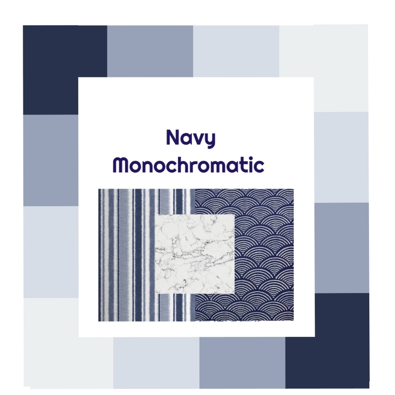 Navy Monochromatic Colour Scheme Mood Board by Kohesive on Style Sourcebook