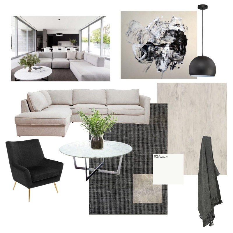 minimalist lounge room Mood Board by undefined on Style Sourcebook