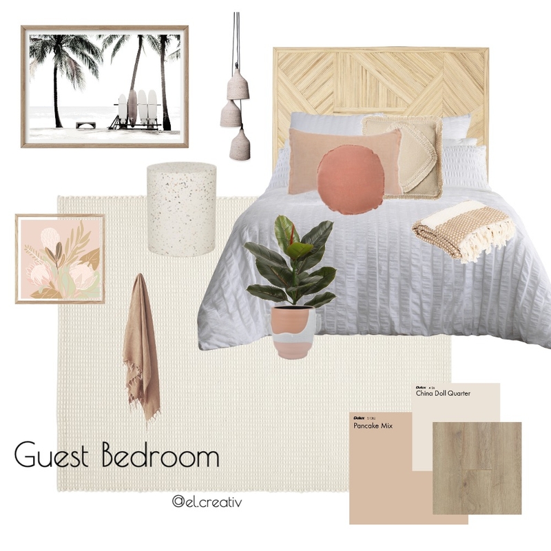 Guest Bedroom Mood Board by el.creativ on Style Sourcebook