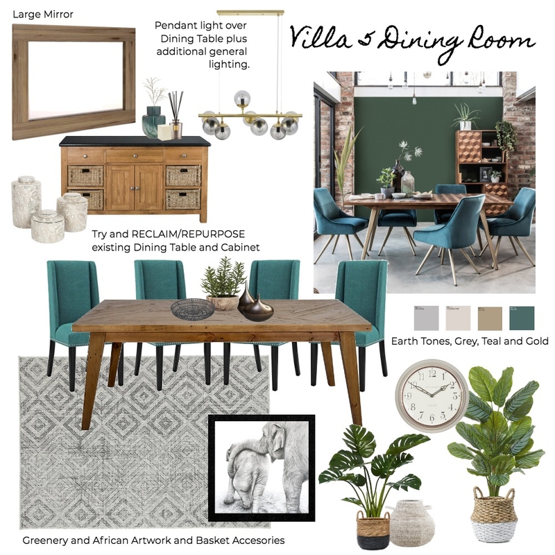 Villa 5 Dining Room Mood Board by Zambe on Style Sourcebook