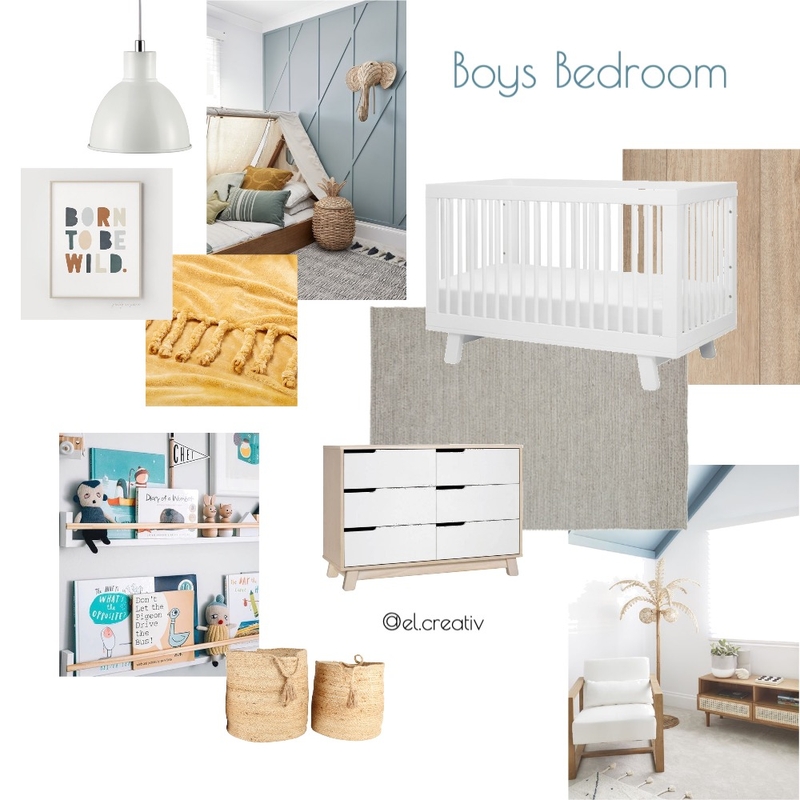 Boys Bedroom Mood Board by el.creativ on Style Sourcebook