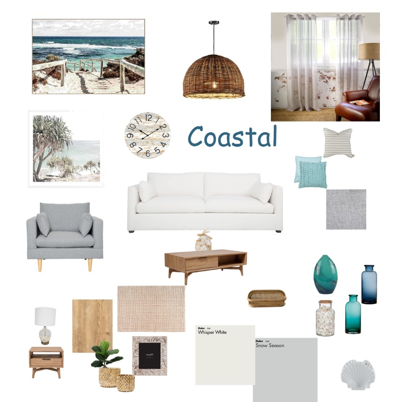 Coastal Calming Influences Mood Board by julie james on Style Sourcebook