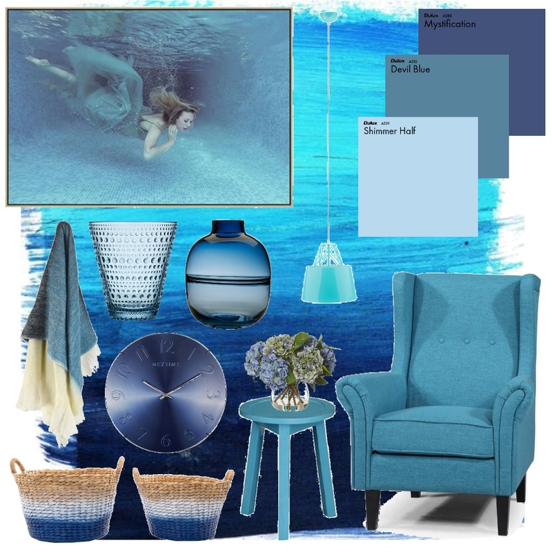 my blue moodboard Mood Board by Valhalla Interiors on Style Sourcebook