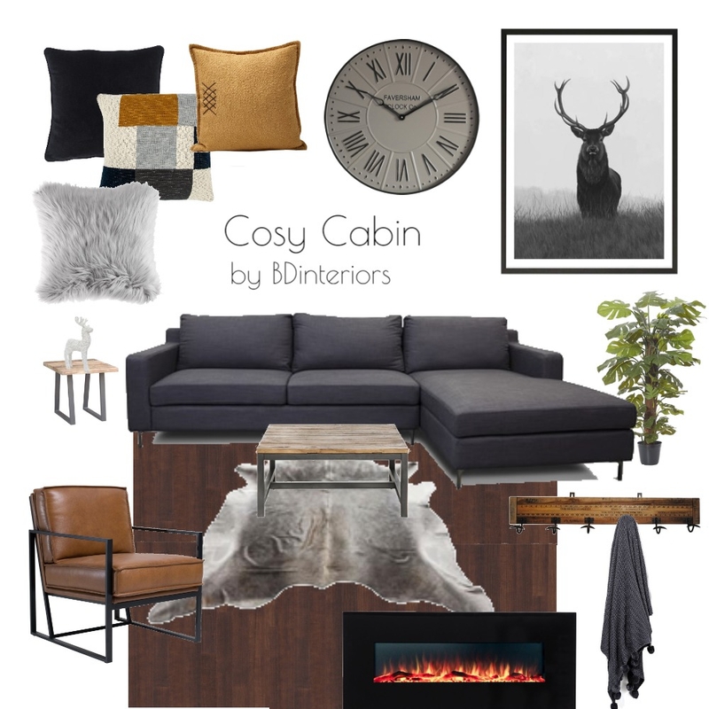 Cosy Cabin - Living Room Mood Board by bdinteriors on Style Sourcebook