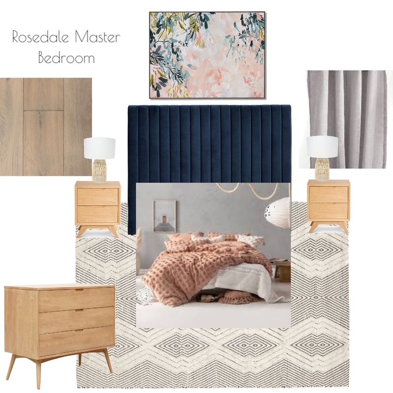 Master Bedroom Rosedale St - Contemporary Coastal Mood Board by christine_boulazeris on Style Sourcebook