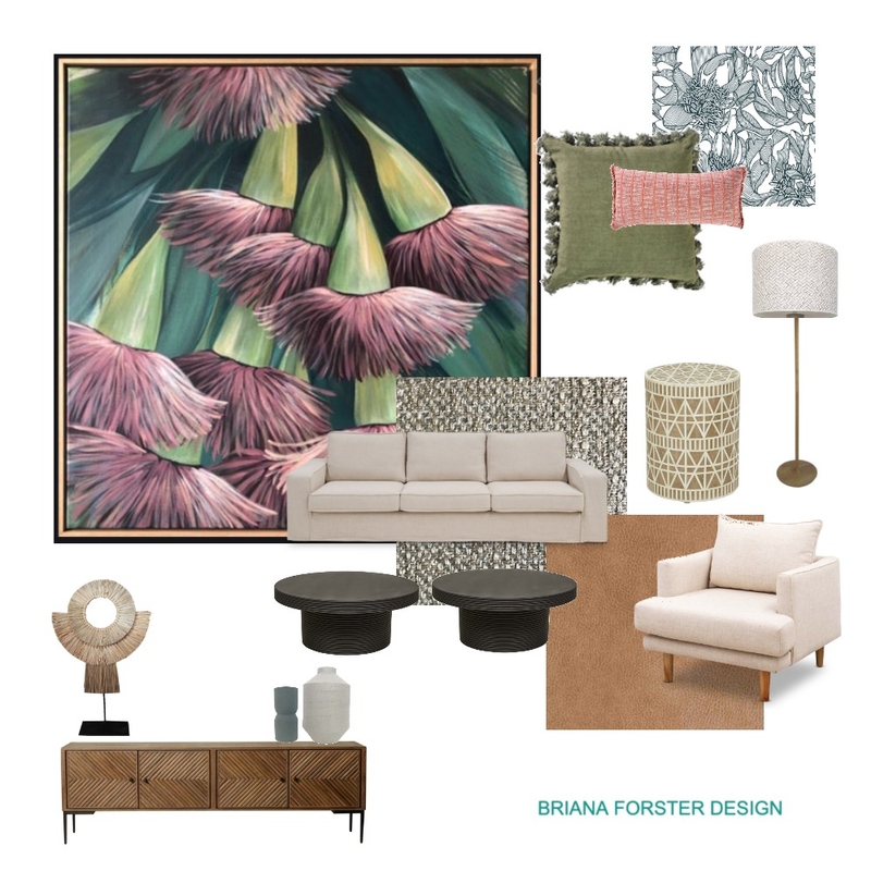 Palm Ave Living Mood Board by Briana Forster Design on Style Sourcebook