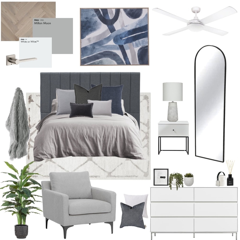 Bedroom Sample Board Mood Board by gchinotto on Style Sourcebook