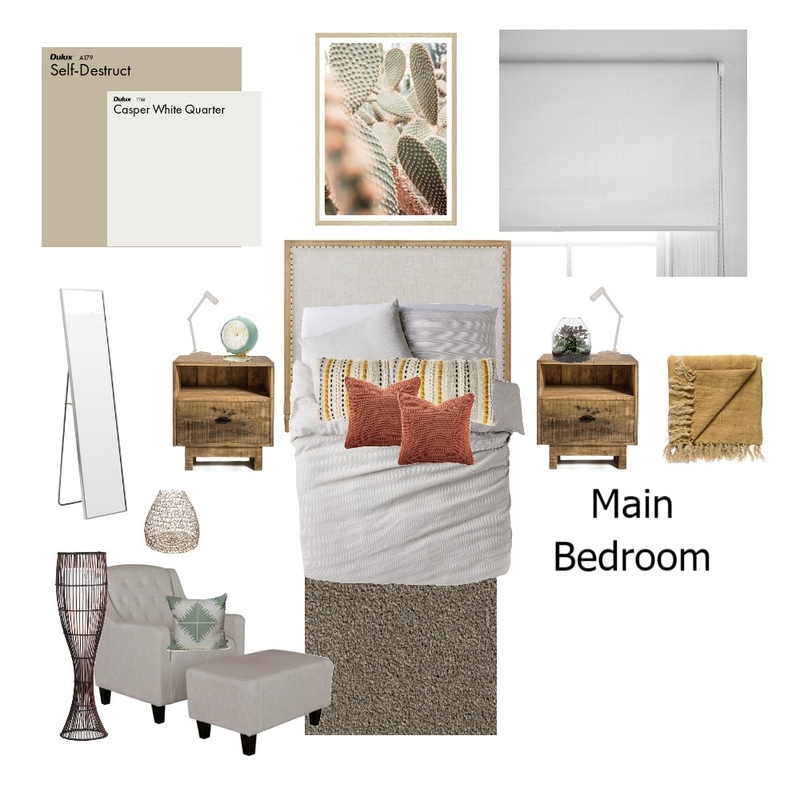 Main Bedroom Mood Board by Bruna de Paula on Style Sourcebook