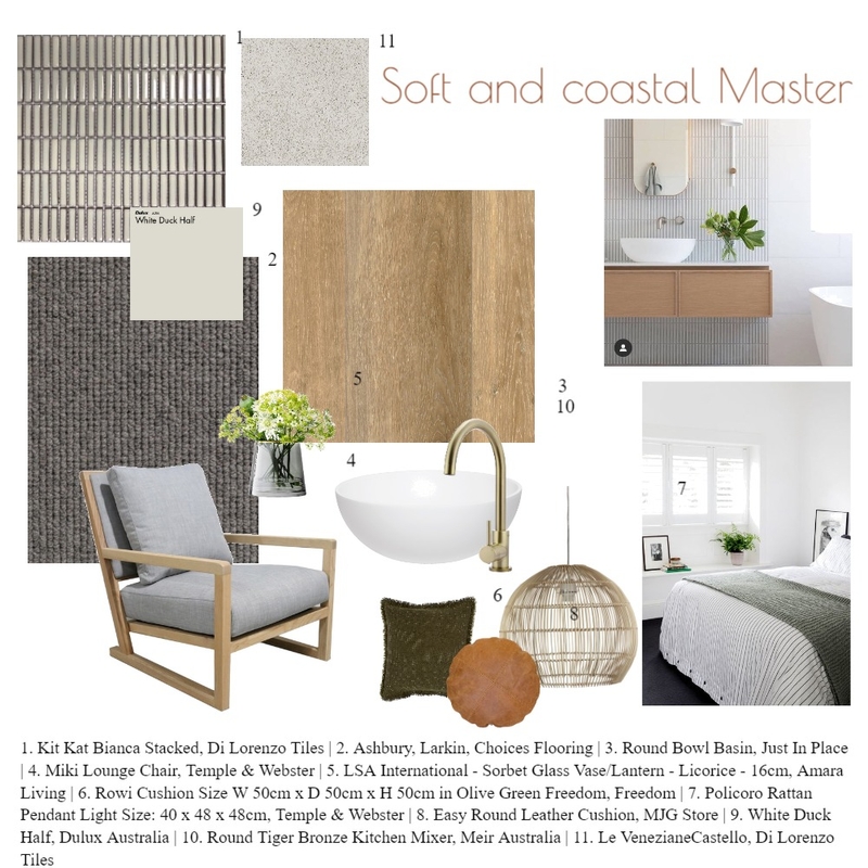 Soft and Coastal Master Mood Board by taketwointeriors on Style Sourcebook