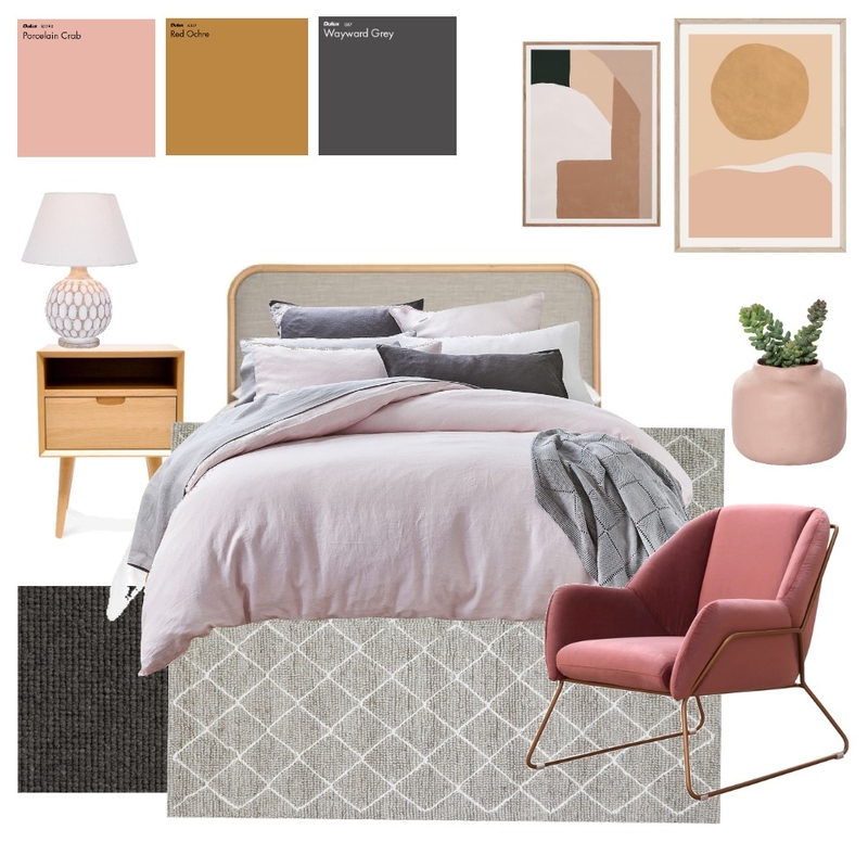 Bedroom (blush) Mood Board by rebecca_lloyd on Style Sourcebook