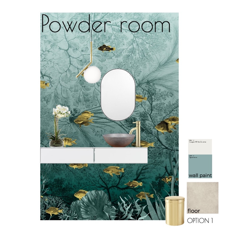 Powder room option 1 Mood Board by InStyle Idea on Style Sourcebook