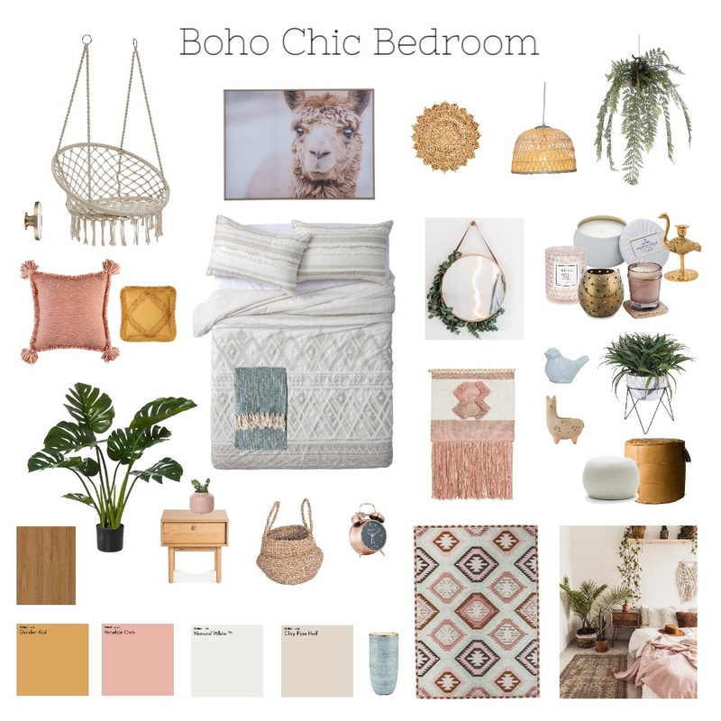 Boho Chic Mood Board by Kiki Lalancette on Style Sourcebook