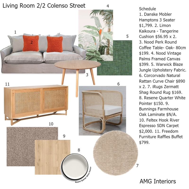 Living Room 2/2 Colenso Mood Board by annamacgodkin on Style Sourcebook