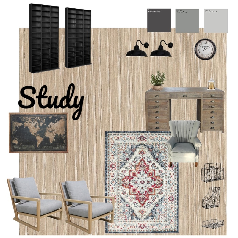 Study Mood Board by Candace Sluiter on Style Sourcebook