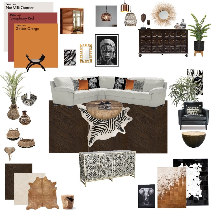 Modern African Inspirations Mood Board by njparker@live.com.au on Style Sourcebook