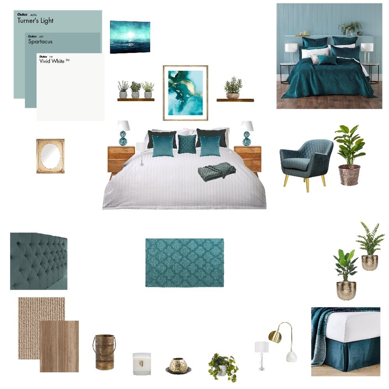 Green Contemporary Bedroom Mood Board by njparker@live.com.au on Style Sourcebook