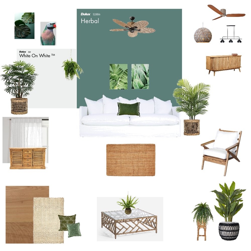 Tropical Living Room Mood Board by njparker@live.com.au on Style Sourcebook