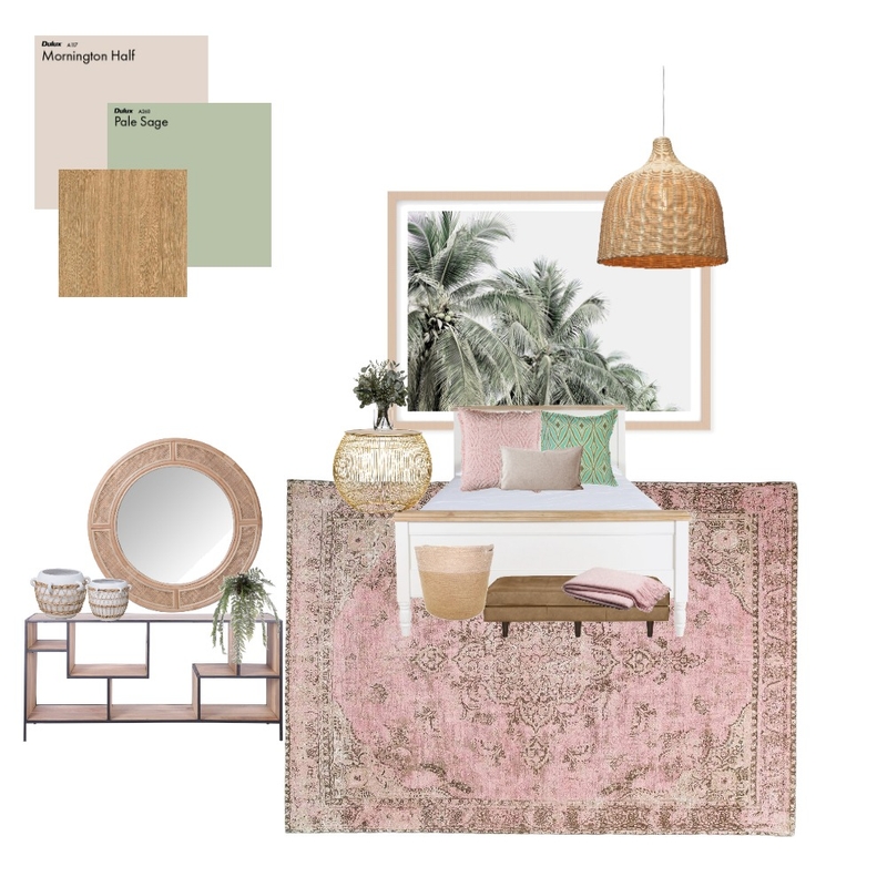 pink bedroom Mood Board by DesignNess99 on Style Sourcebook