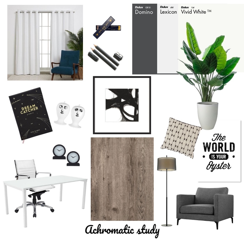 Achromatic study Mood Board by Harford Jo Interiors on Style Sourcebook