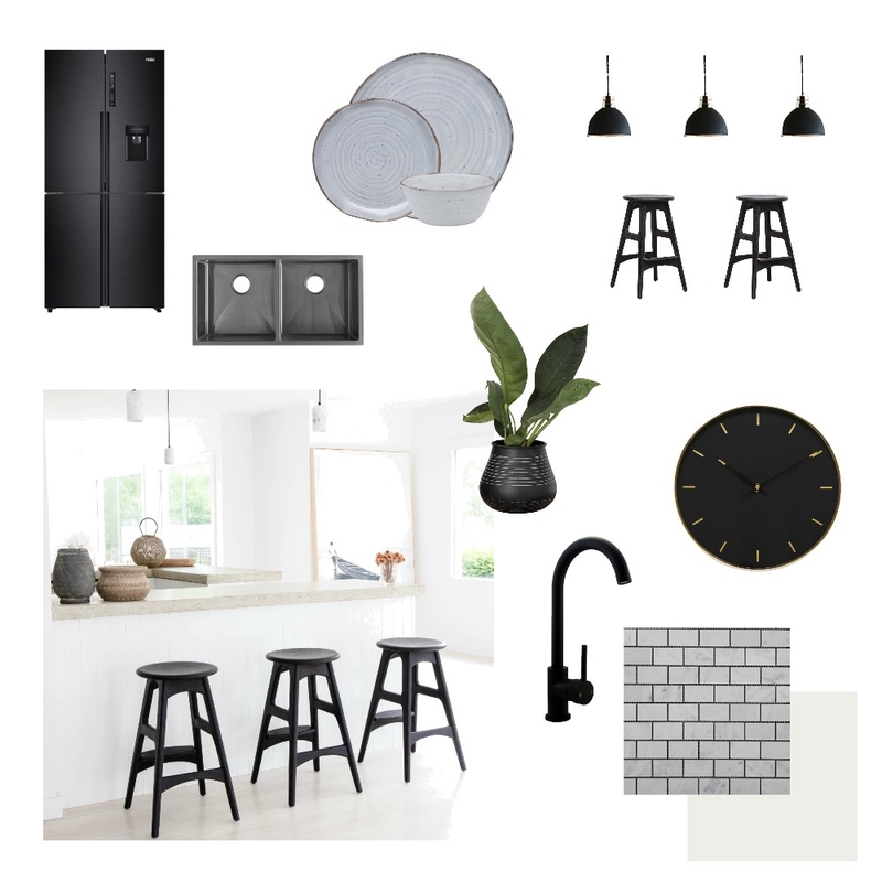 Monochrome Kitchen Mood Board by Rach_Vogue17 on Style Sourcebook