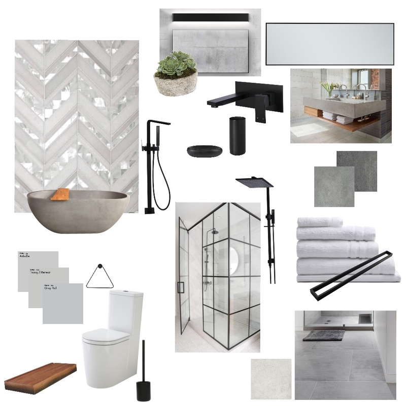 Cool modern bathroom Mood Board by Geralds Design on Style Sourcebook