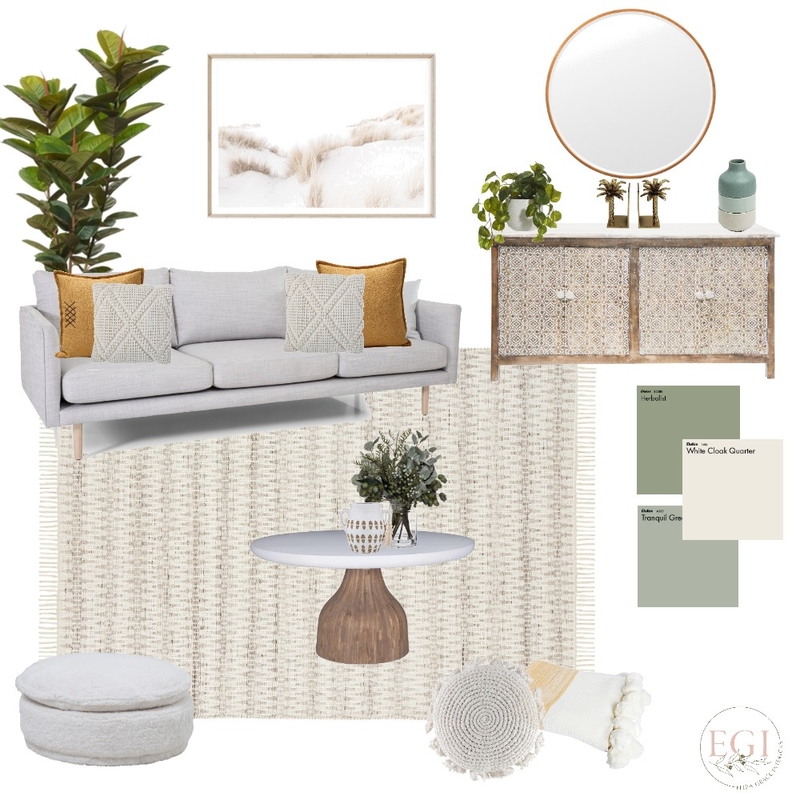 Green Grey Living Room Mood Board by Eliza Grace Interiors on Style Sourcebook