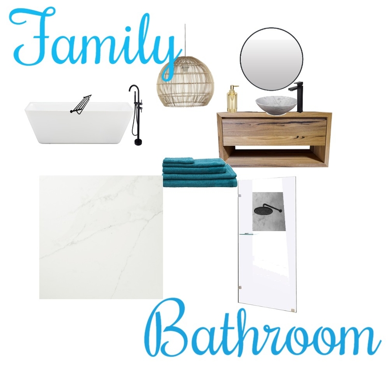 Family Bathroom Mood Board by Val Wojtas on Style Sourcebook