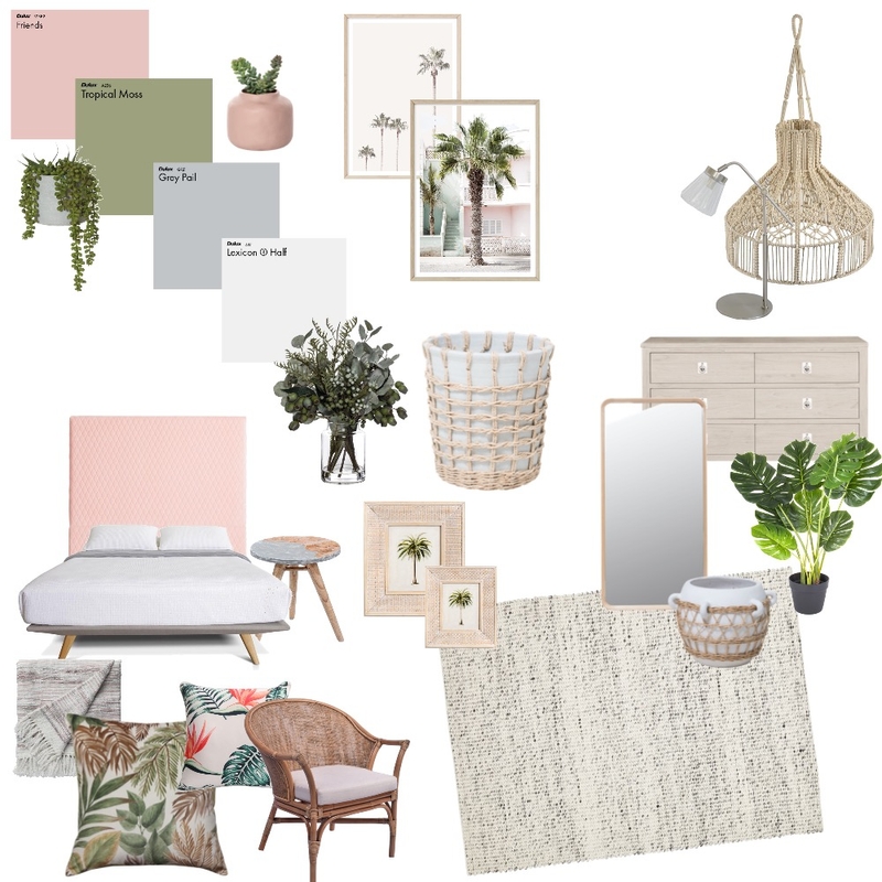 Tropical Bedroom Mood Board by keannahole on Style Sourcebook