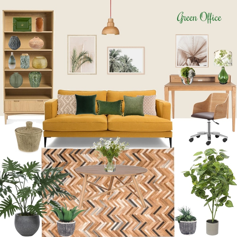 GREEN OFFICE Mood Board by missmarple on Style Sourcebook