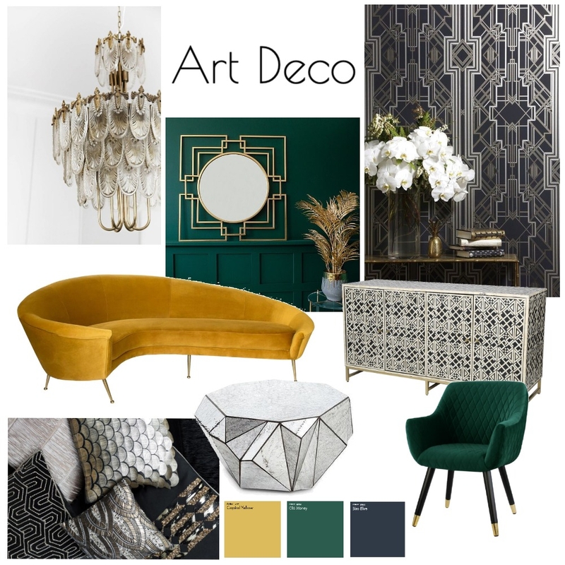 Modern Art Deco Mood Board by alix.mearns on Style Sourcebook