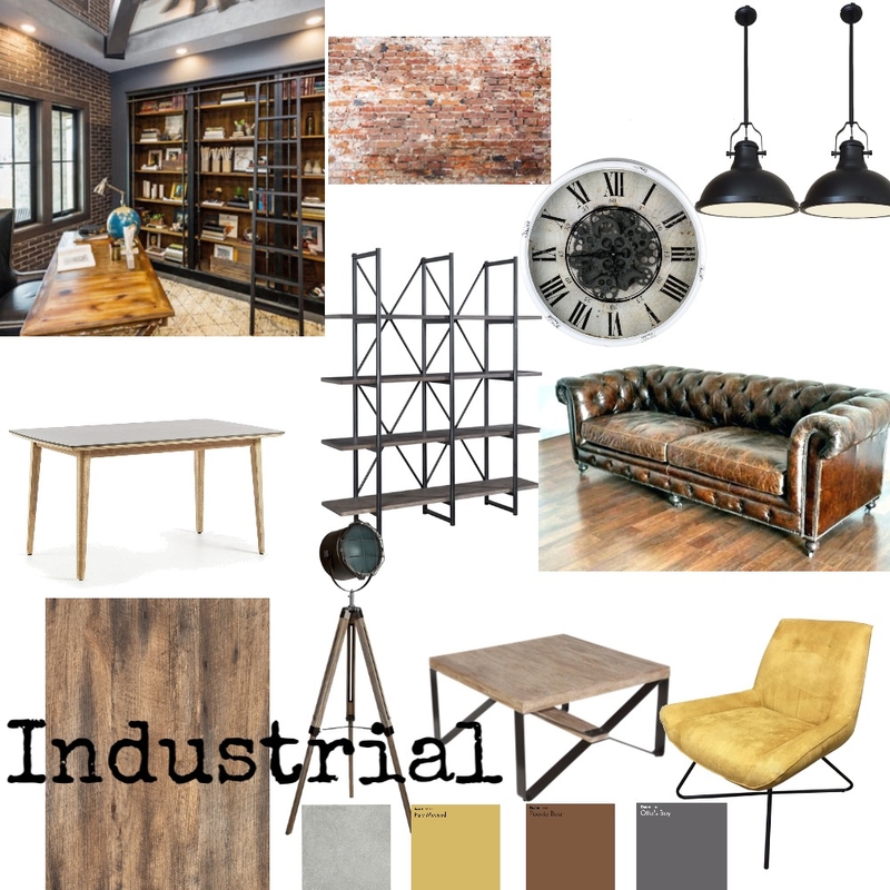 Industrial-Module 3 Mood Board by Kmanntai on Style Sourcebook