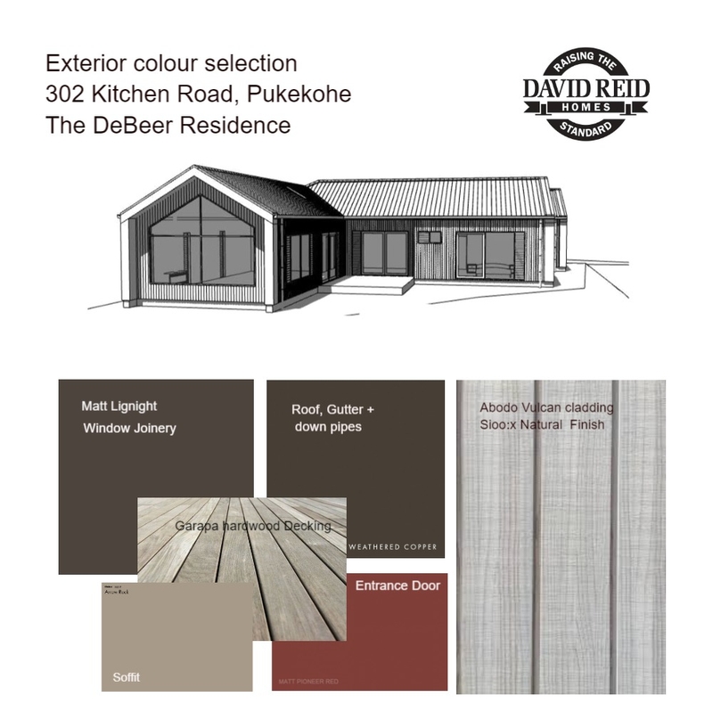 Client Exterior Colour Mood Board by David Reid Homes Pukekohe on Style Sourcebook