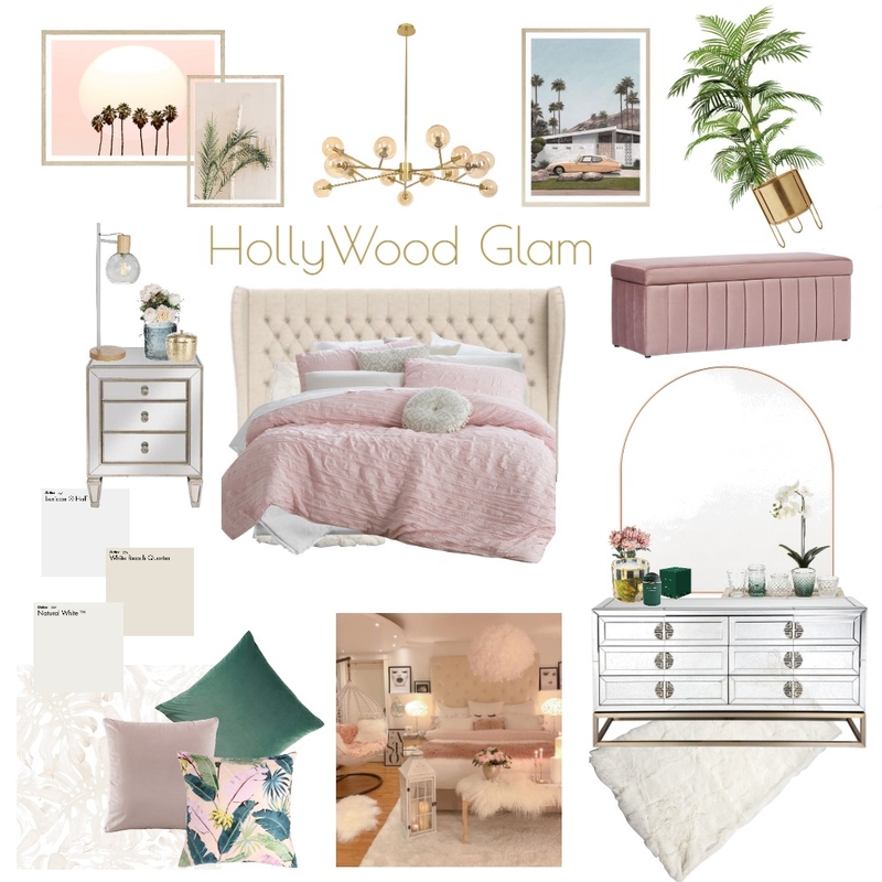 HollyWood Glam 3 Mood Board by Ché Designs on Style Sourcebook
