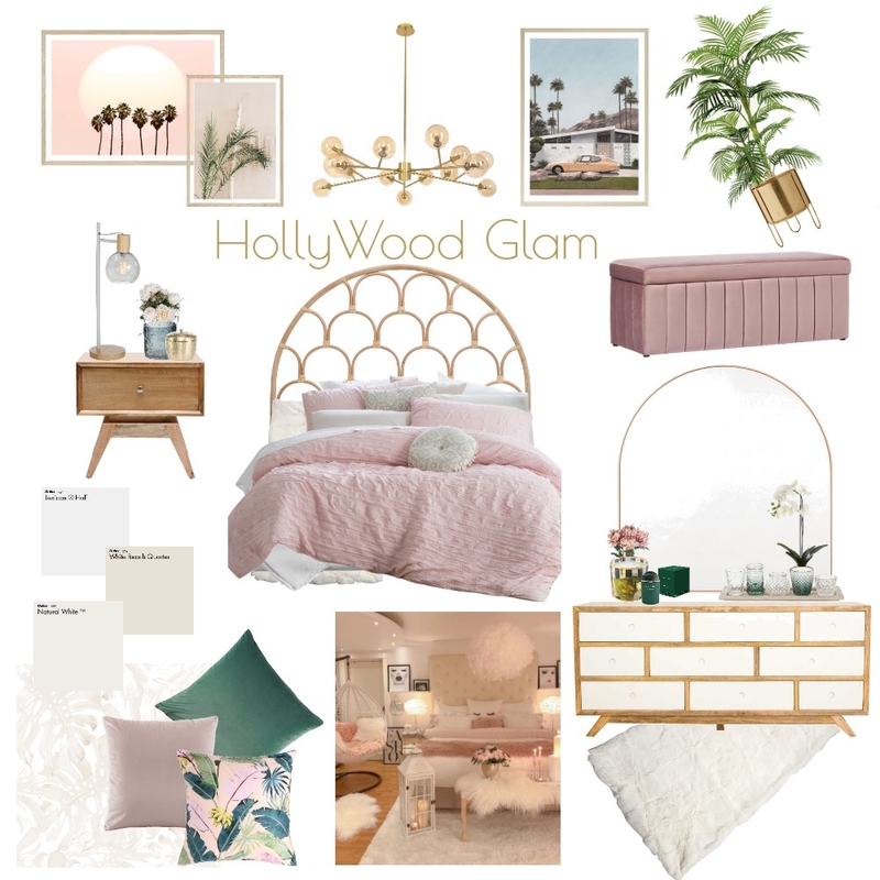 Hollywood Glam Mood Board by Ché Designs on Style Sourcebook