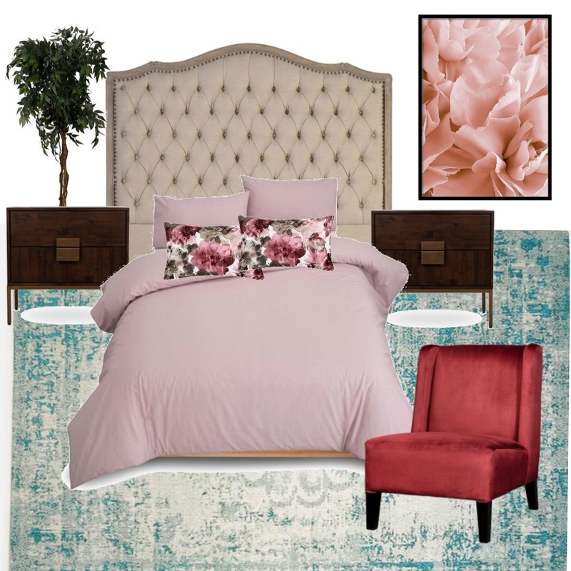 Floral vintage modern bedroom Mood Board by Rebone on Style Sourcebook