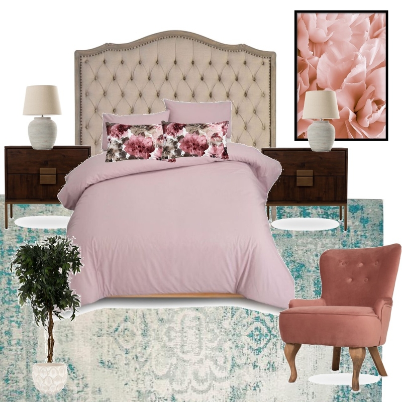 Floral vintage modern bedroom Mood Board by Rebone on Style Sourcebook