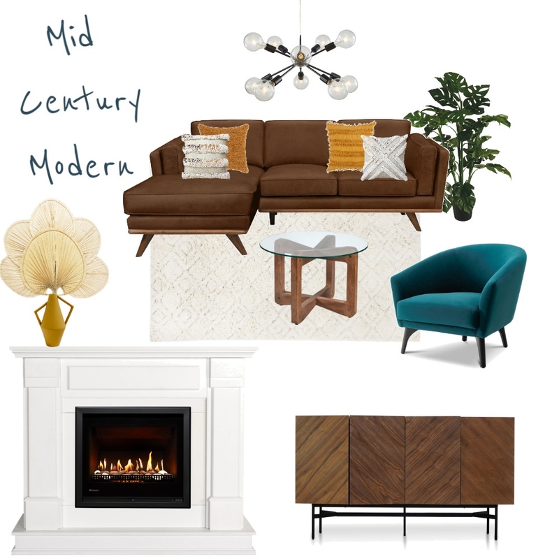 Mid Century Modern Mood Board by Evolution Design on Style Sourcebook