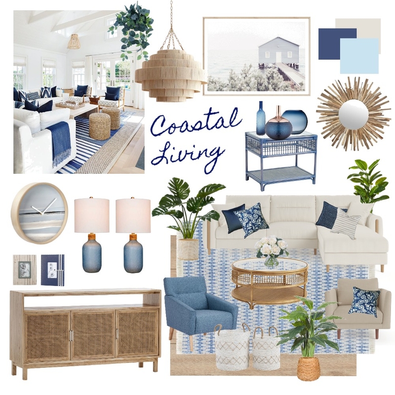 Coastal Living Room Mood Board by JPFantin on Style Sourcebook