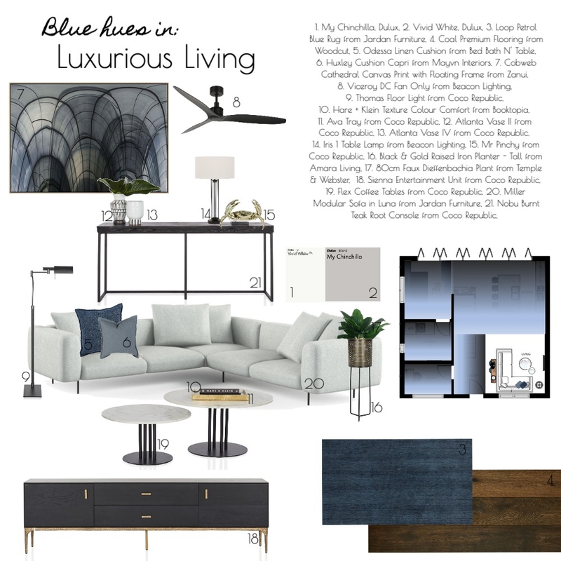 Luxurious Living Mood Board by Aime Van Dyck Interiors on Style Sourcebook