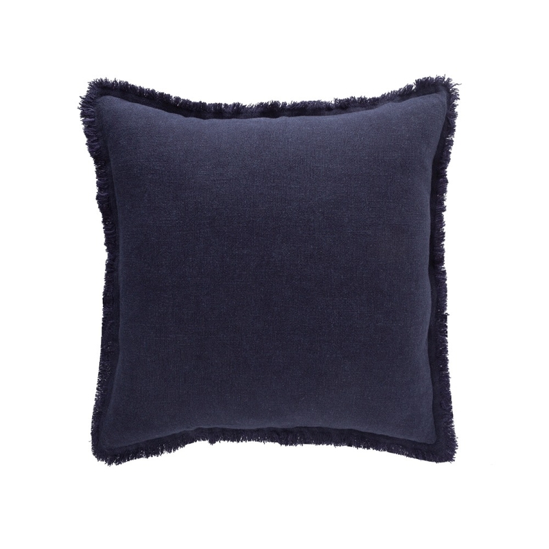 ATLINIA LINEN CUSHION 50x50CM FRINGED EDGES NAVY BLUE CUSHION Mood Board by ATLINIA on Style Sourcebook