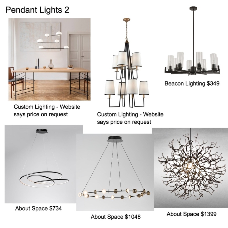 Pendant Lights 2 Mood Board by smuk.propertystyling on Style Sourcebook