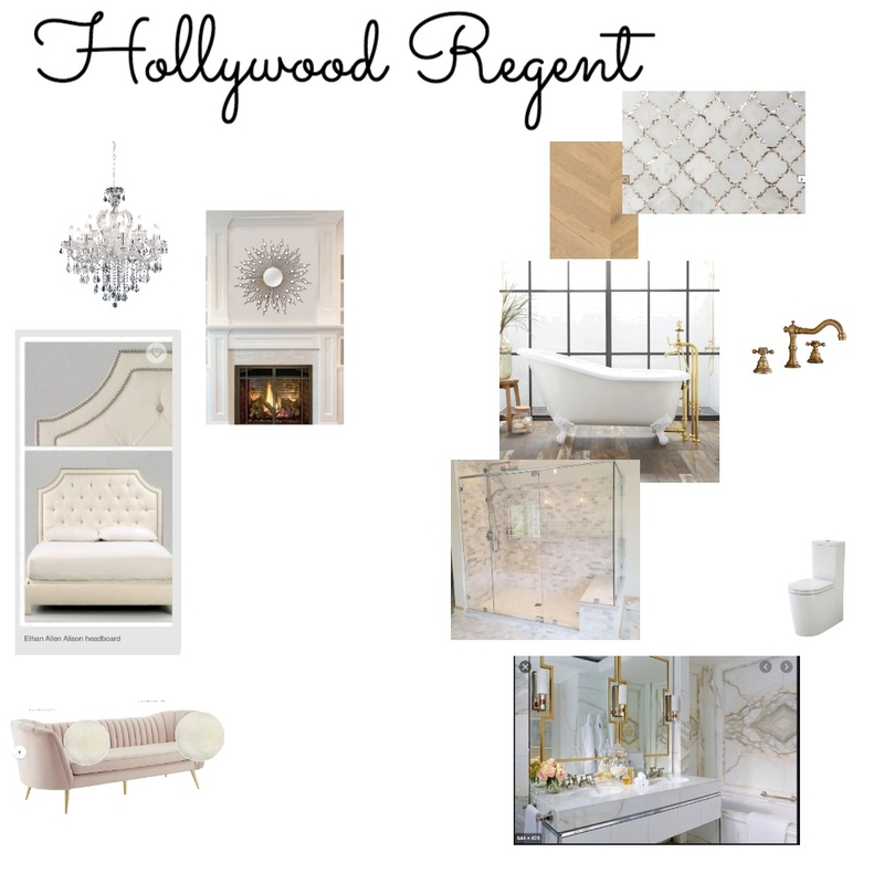 Hollywood Regent Master Suite Mood Board by BlueHorizonsDesign on Style Sourcebook