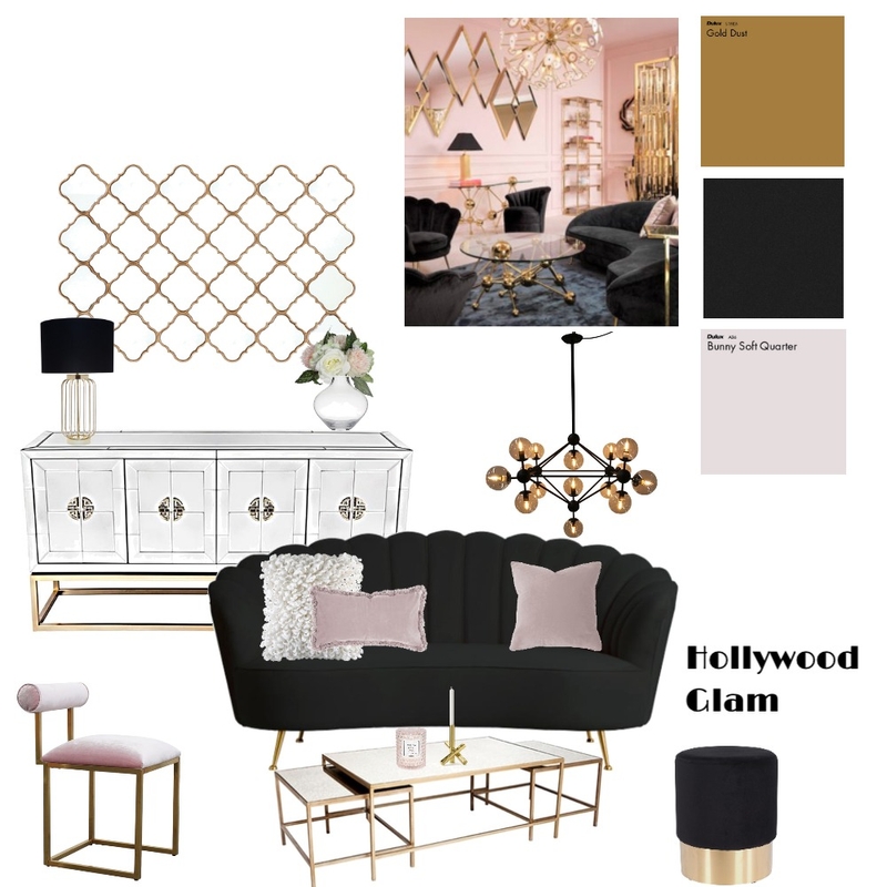 Hollywood Glam Mood Board by miakenely on Style Sourcebook
