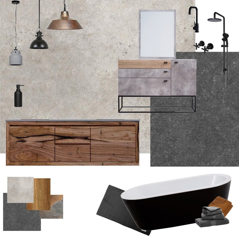 Industrial Mood Board by tamikahhoffman on Style Sourcebook