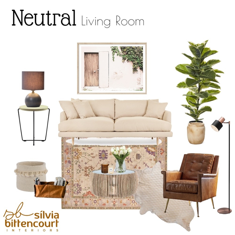Neutral Living Room Mood Board by Silvia Bittencourt on Style Sourcebook