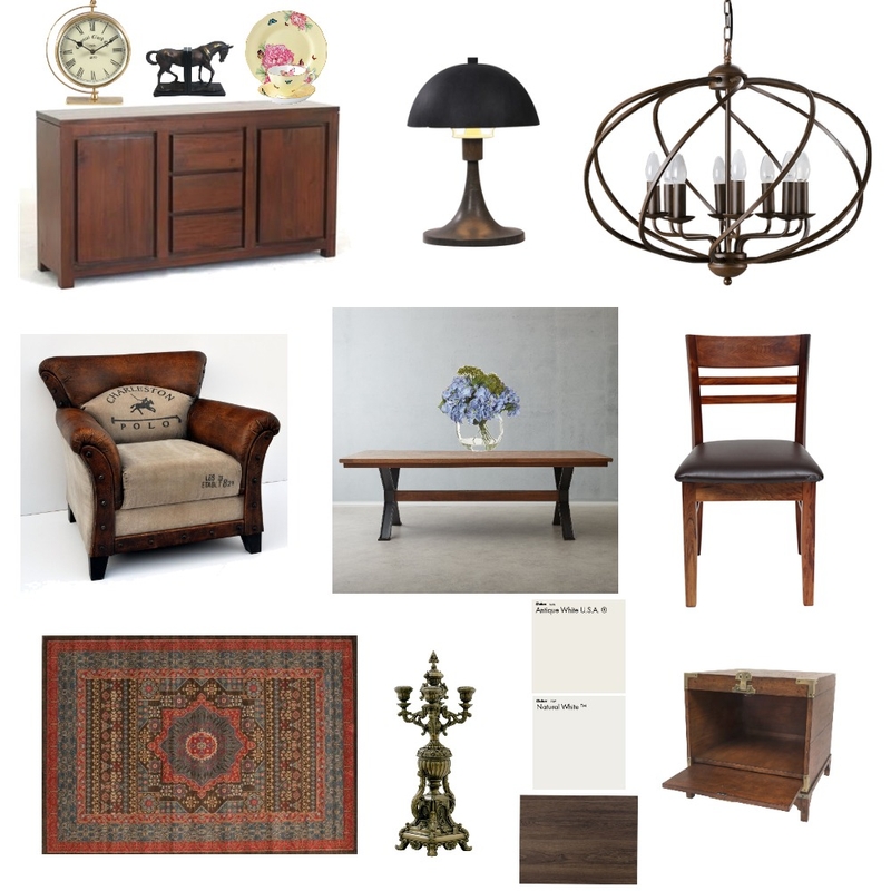 American Colonial Dining Mood Board by CathyWardNZ on Style Sourcebook