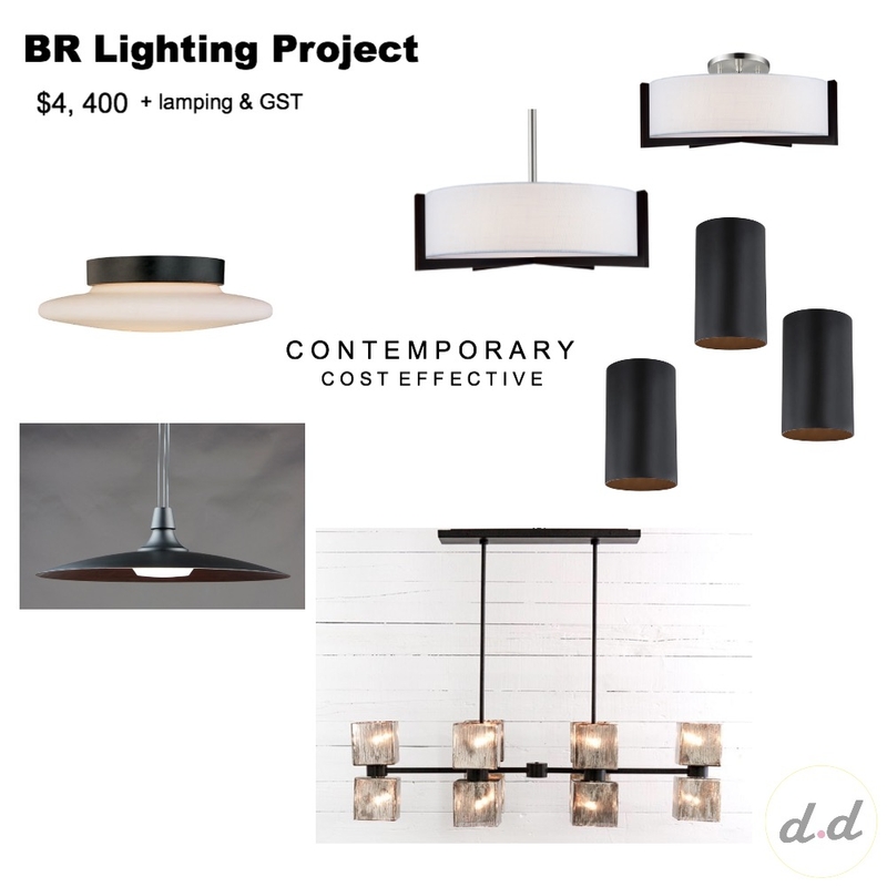 BR Lighting Project, Option 1 Mood Board by dieci.design on Style Sourcebook