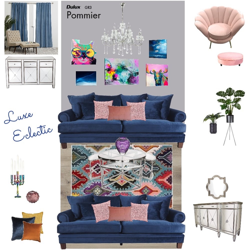 Luxe Eclectic Mood Board by njparker@live.com.au on Style Sourcebook