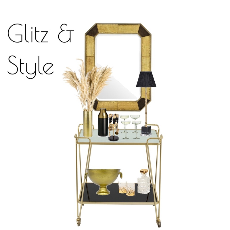 Bar Cart Styling - The Great Gatsby Mood Board by RLInteriors on Style Sourcebook