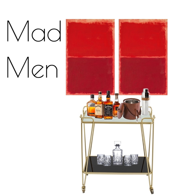 Bart Cart Styling - Mad Men Mood Board by RLInteriors on Style Sourcebook